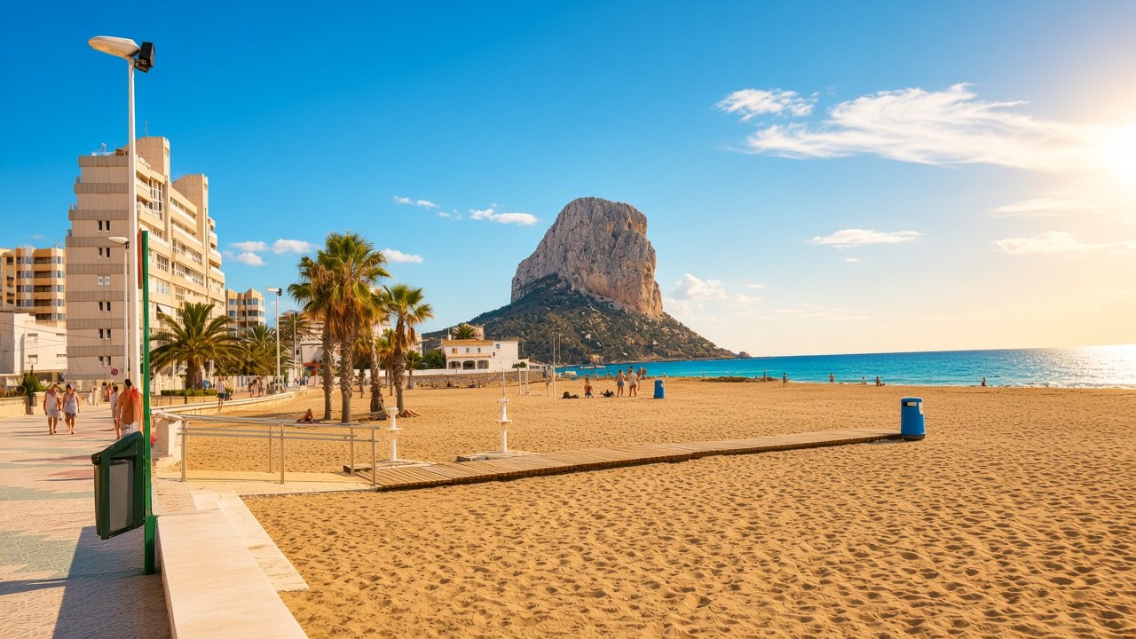 Platja de l'Arenal-Bol i Penyal d'Ifac a Calp