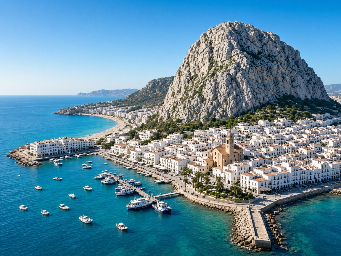 Port i costa de Calp amb el Penyal