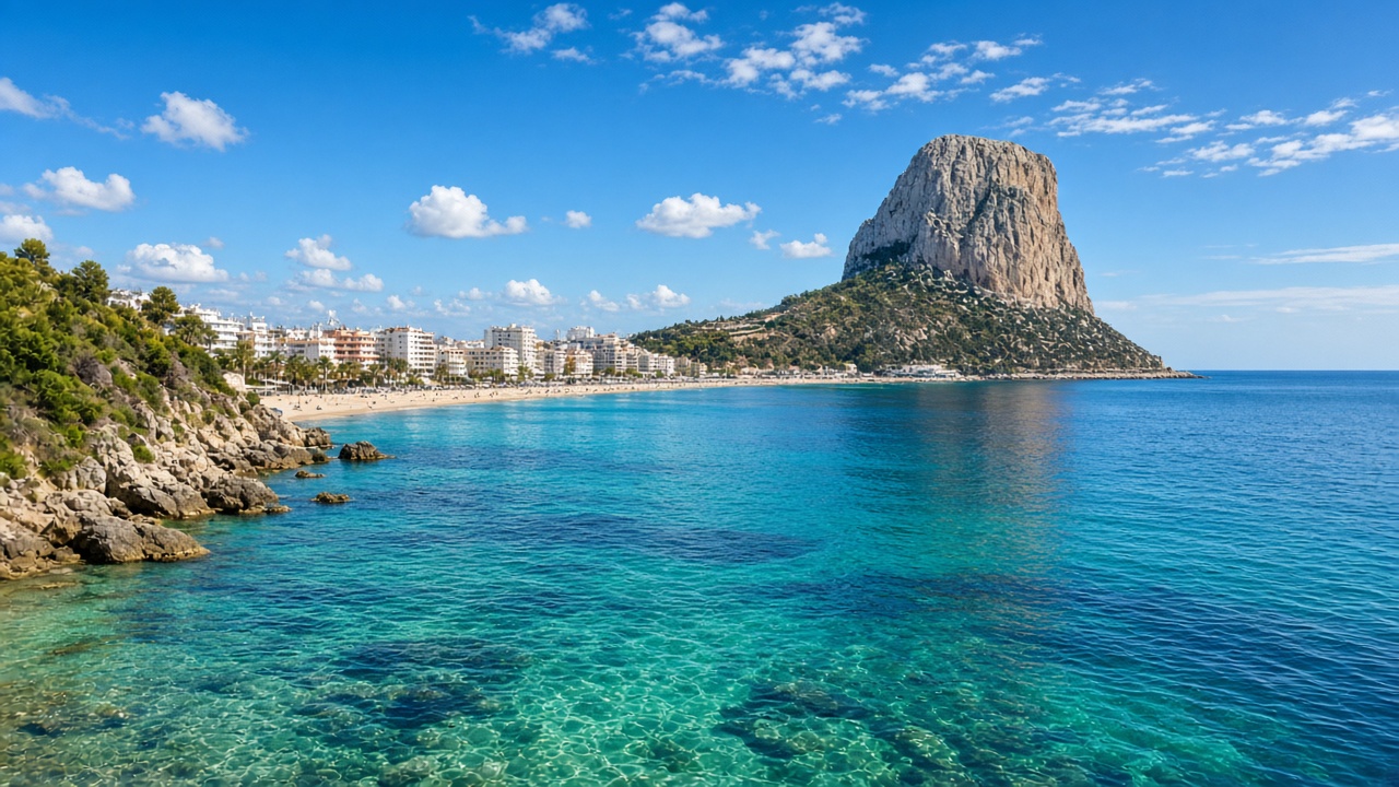 Costa de Calp amb vistes al Mediterrani